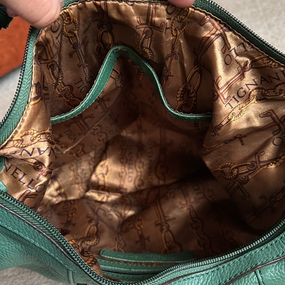 Tignanello Green Hobo Handbag - Picture 4 of 8